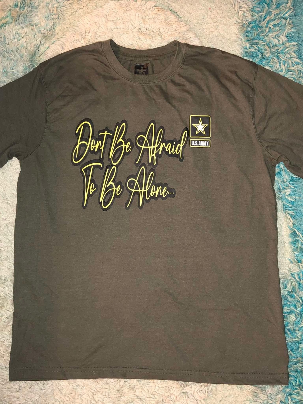 U.S. Army Olive Green Tee with Black Star Logo